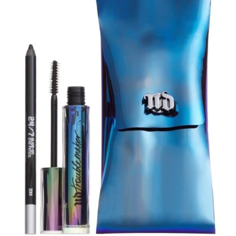 Urban Decay UD Troublemaker Duo Black Mascara Eyeliner Full Size with Pouch NEW